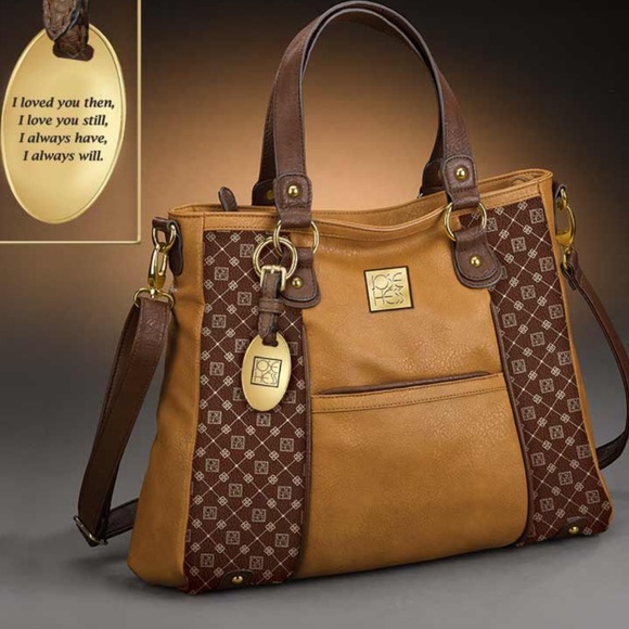 Danbury Mint Satchel “I Love You” Handbag - Picture 6 of 14